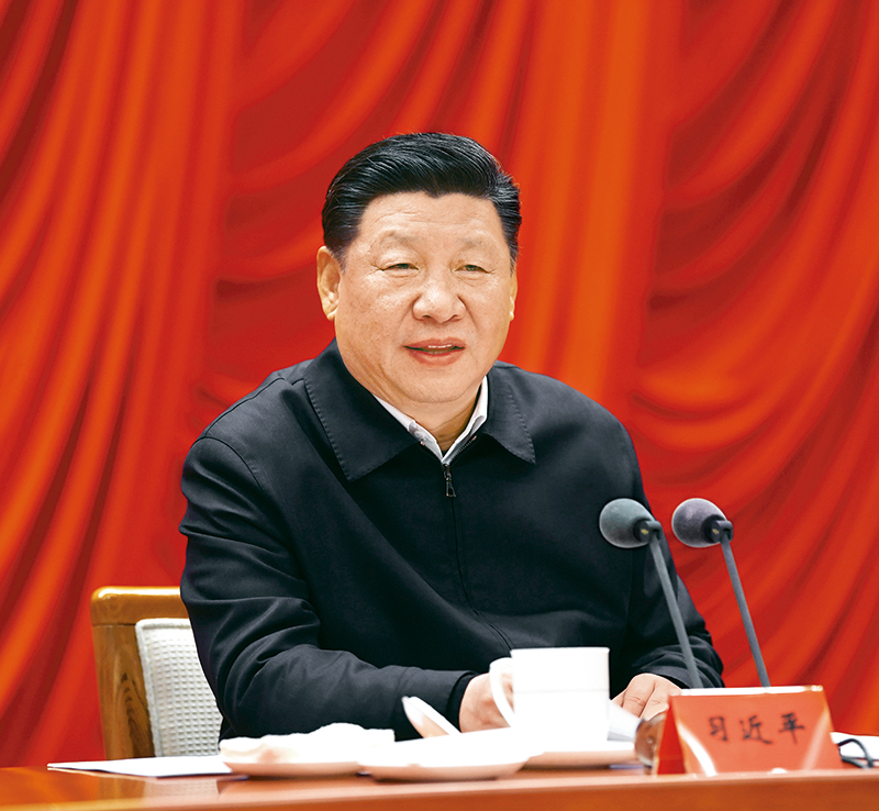 　　2019年1月21日，省部級主要領(lǐng)導(dǎo)干部堅(jiān)持底線思維著力防范化解重大風(fēng)險(xiǎn)專題研討班在中央黨校開班。中共中央總書記、國家主席、中央軍委主席習(xí)近平在開班式上發(fā)表重要講話。 新華社記者 饒愛民/攝