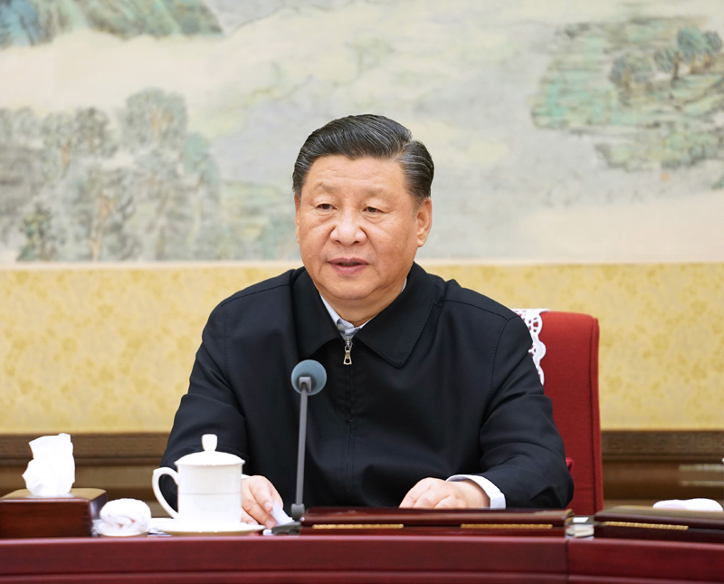 12月26日至27日，中共中央政治局召開“不忘初心、牢記使命”專題民主生活會，中共中央總書記習近平主持會議并發(fā)表重要講話。新華社記者 李學仁 攝