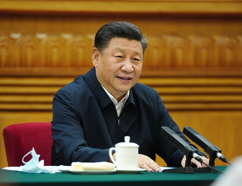7月21日，中共中央總書記、國家主席、中央軍委主席習(xí)近平在京主持召開企業(yè)家座談會并發(fā)表重要講話。新華社記者 鞠鵬 攝